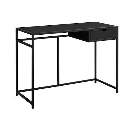 Monarch Specialties Computer Desk, Home Office, Laptop, Storage Drawer, 42"L, Work, Metal, Laminate, Black, Contemporary I 7220